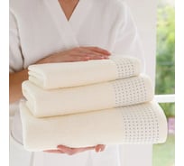 Полотенца махровые Guten Morgen Роялс, Молочный 30x50 см, 50x90 см, 70x140 см НПМ-РМ-30-50-70