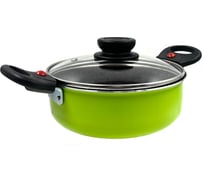 Жаровня Jarko 18 см, со стеклянной крышкой, лайм JPC-718-21/2