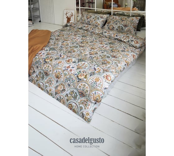 Комплект CASADELGUSTO Estilo Ruso евро, сатин Lux 300 TC 22677 1
