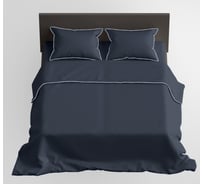 Комплект постельного белья CASADELGUSTO евро, DARK SLATE (Сатин Lux 300 TC) 22675