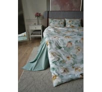 Комплект постельного белья CASADELGUSTO евро, Lago Verde, перкаль 180H 22686