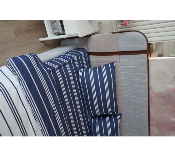 Комплект постельного белья CASADELGUSTO евро, Océano Azul (Перкаль 200H) 22694