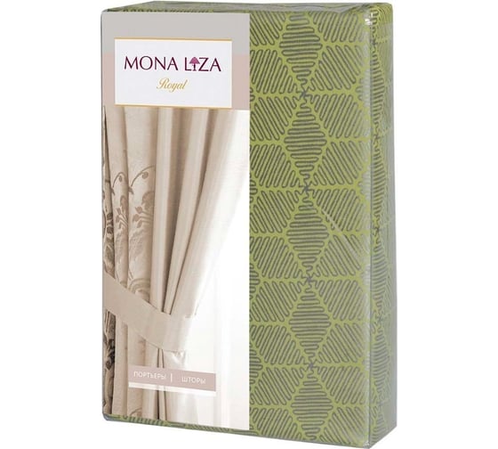 Штора MONA LIZA МЛ757/02 жаккард, 100% п/э, фисташка, 200*270 4670093481633