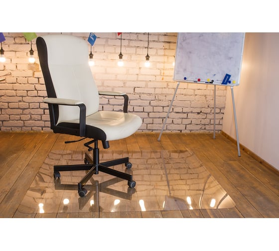 Защитный коврик для напольных покрытий BSL-office, поликарбонат 100х120 см, глянец, толщина 1 мм 1010101200