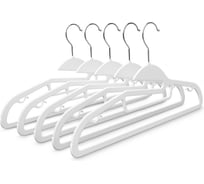 Набор вешалок для одежды DEFENDER CLH-226 белый, 5 шт, пластик, 41,5 см 28226