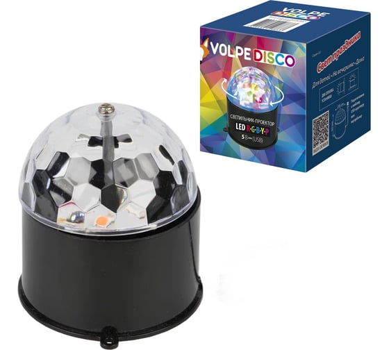 Светодиодный светильник-проектор Volpe ULI-Q312 3W/RGBYP BLACK UL-00012451