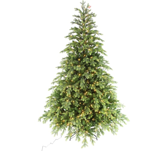Искусственная ель BEATREES Emerald зеленая, 1440 LED ламп, теплый белый цвет, 3.6 м 1050236Л