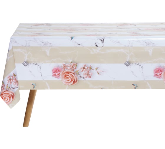 Клеенка ПВХ на тканевой основе Dekorelle Glance 566, 1,4x20 м GT566 1