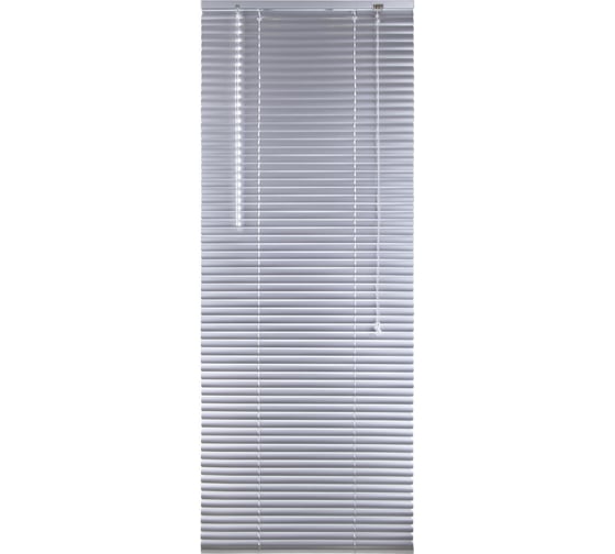 Горизонтальные жалюзи BRABIX 100x160 см алюминий цвет серебристый 606041
