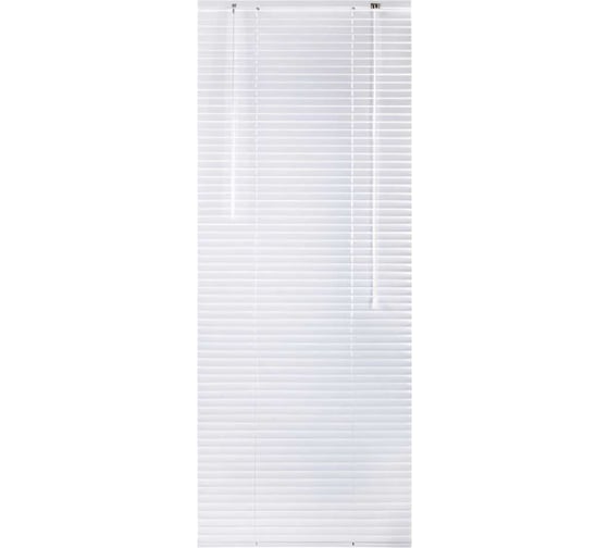 Горизонтальные жалюзи BRABIX 140x160 см алюминий цвет белый 606044