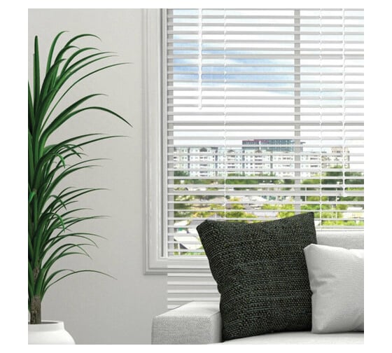 Горизонтальные жалюзи BRABIX 100x160 см алюминий цвет белый 606040
