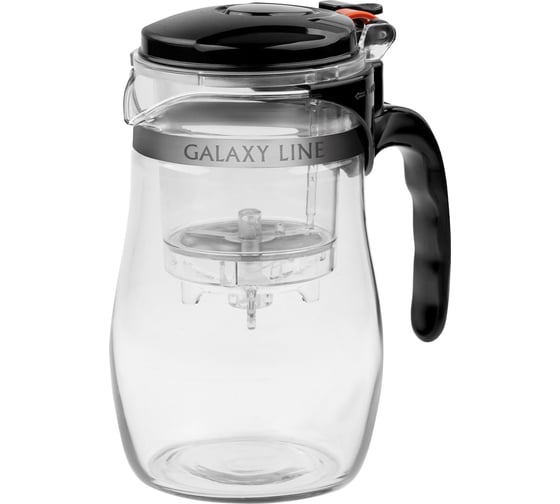 Чайник заварочный Galaxy LINE GL 9311, черный, 0,8 л, фильтр из нержавеющей стали 7030893110