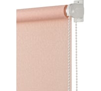 Рулонная штора ПраймДекор жаккард миниролло, светло-розовый, 73х170 см 3073014