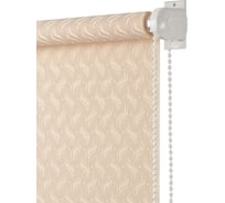 Рулонная штора ПраймДекор Дюны жаккард миниролло, пшеничный, 52x170 см 3052062