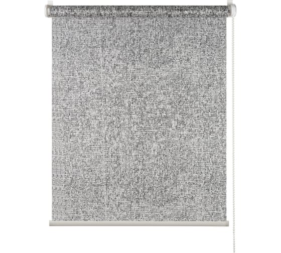 Рулонная штора ПраймДекор Мозаика миниролло, серебро, 57x170 см 42057121