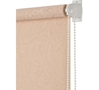 Рулонная штора ПраймДекор Пейсли жаккард миниролло, крем-брюле, 83х170 см 3083065