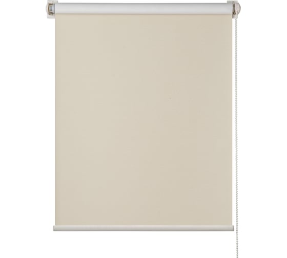 Рулонная штора ПраймДекор миниролло blackout, ваниль, 83х170 см 11083026 1