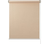 Рулонная штора ПраймДекор Дюны жаккард миниролло, пшеничный, 37x170 см 3037062