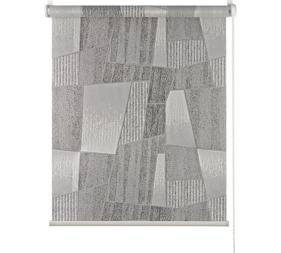 Рулонная штора ПраймДекор Дали миниролло, серый, 98x170 см 42098122