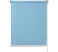 Рулонная штора ПраймДекор стандарт мини, голубой, 62x170 см 3062084