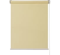 Рулонная штора ПраймДекор стандарт мини, светло-желтый, 57x170 см 3057008
