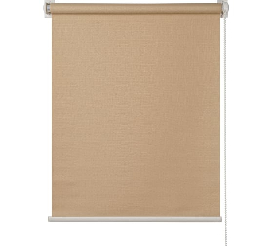 Рулонная штора ПраймДекор стандарт мини, темный беж, 68x170 см 3068010