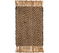 Джутовый коврик ComeForte Волна с бахромой 90x150 JWN-3