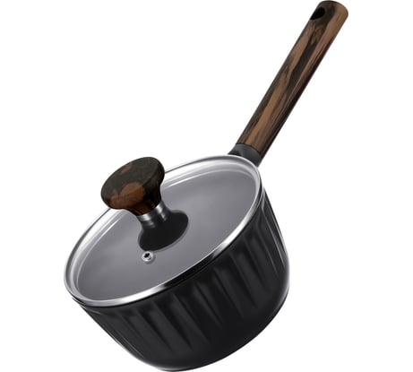 Ковш Regent inox 1.4л/16см с крышкой (литой алюминий) Linea FIAMMA (индукция) 63-1416