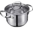 Кастрюля Regent inox со стеклянной крышкой, 5 л, 22x13,5 см, нержавеющая сталь, стекло, Linea CINTURA 93-CIN-05 1