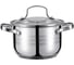Кастрюля Regent inox со стеклянной крышкой, 5 л, 22x13,5 см, нержавеющая сталь, стекло, Linea CINTURA 93-CIN-05 2