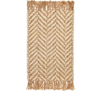 Джутовый коврик ComeForte "Елочка с бахрамой" 90х150 JSN-3 JSH-3