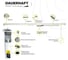 Раздвижной электрокарниз для штор DAUERHAFT CM-3 Zigbee Wi-Fi с пультом ДУ работает с Алисой открытие от центра мотор слева 2,4 м 3КРД240цпл 4