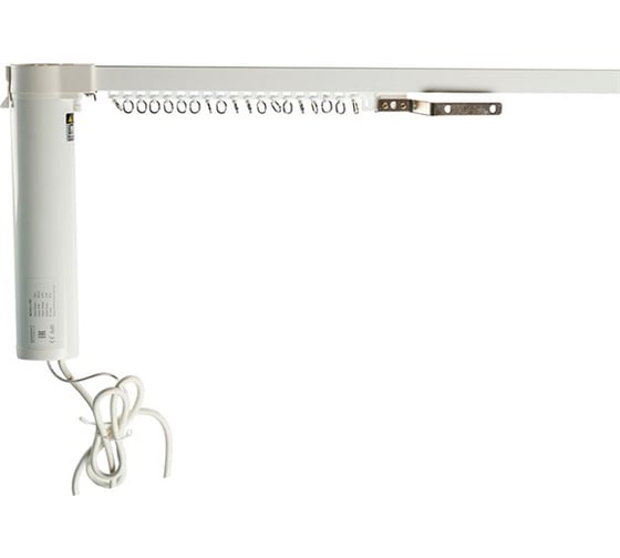 Раздвижной электрокарниз для штор DAUERHAFT CM-3 Zigbee Wi-Fi с пультом ДУ работает с Алисой открытие от центра мотор слева 2,8 м 3КРД280цпл