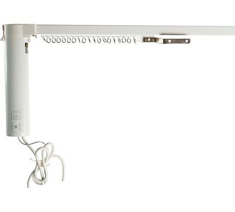 Раздвижной электрокарниз для штор DAUERHAFT CM-3 Zigbee Wi-Fi с пультом ДУ работает с Алисой открытие к мотору вправо мотор справа 3,5 м 3КРД350сп