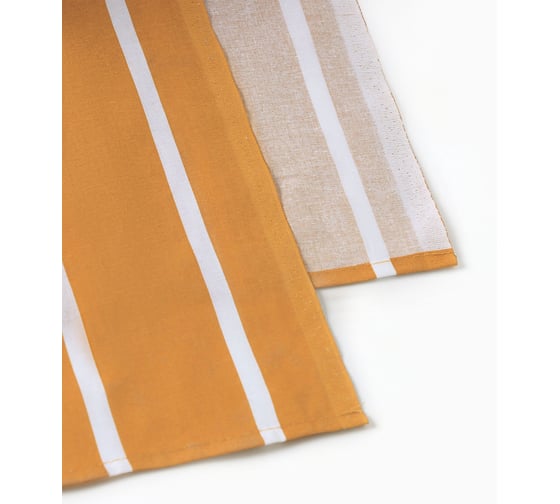 Простыня Этель Mustard stripes 220*240, 100% хлопок, поплин 125 г/м2 10801797