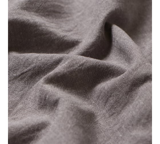 Простыня Этель Denim 160*200*25 см, цв.серый, жатый хлопок, 140 гр/м2, 100% хлопок 10836423