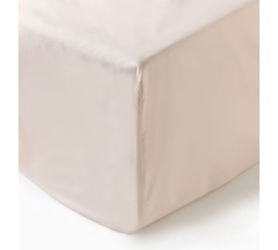 Простыня на резинке Этель Pearl 200*200+30 см , 100% хлопок, перкаль (300 нитей) 10682958