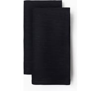 Набор салфеток Этель Black 40x40 см - 2 шт, 100% лён 10836247