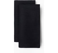 Набор салфеток Этель с декоративными кольцами Dark 40x40 см - 2 шт, 100% лён 10836234