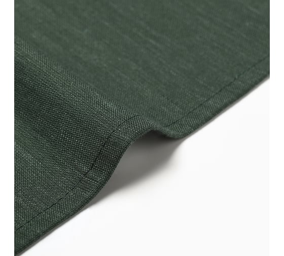 Набор салфеток Этель с декоративными кольцами, Green 40x40 см - 4 шт, 100% лён 10836228