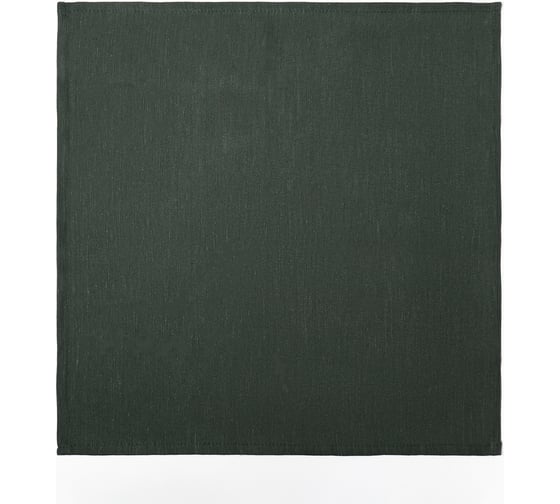 Набор салфеток Этель с декоративными кольцами, Green 40x40 см - 4 шт, 100% лён 10836228