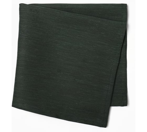 Набор салфеток Этель с декоративными кольцами Green 40x40 см - 2 шт, 100% лён 10836227