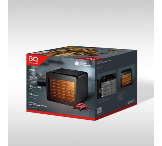 Сушилка для овощей и фруктов BQ FD1006 Черный 86202111