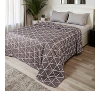 Покрывало LoveLife 1.5 спальное, Grid, 150*210±5 см, новосатин, 100% п/э 10290755