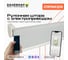 Рулонная штора DAUERHAFT с электроприводом 1.15x2 м и пультом ДУ Zigbee Блэкаут серый мотор слева РШДРбс-1150-л 1