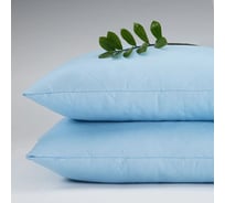 Комплект подушек Diana ультрастеп, холлофайбер, микрофибра, голубой, 50x70 см, 2 шт. КПХМ-Гол-50-70-2