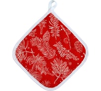 Прихватка МУЛЬТИДОМ Сказочный лес (красный), размер 18х18 см МТ2-432