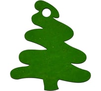 Набор деревянных новогодних елочных украшений МУЛЬТИДОМ (62 мм х 55 мм), набор 8 шт НГ-22.2