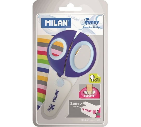 Детские ножницы Milan Funny с пластиковыми лезвиями BWM10152 ДС 1032926