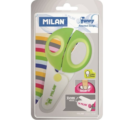 Детские ножницы Milan Funny с пластиковыми лезвиями BWM10152 ДС 1032926